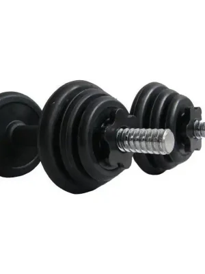ACRA nakládací činka jednoruční set 2 x 7,5 kg (15kg) pogumované Poslední Šance