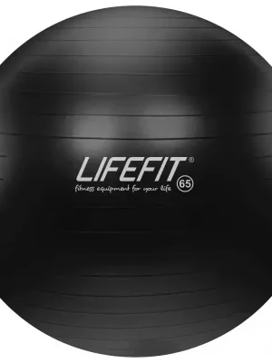 Ověřený Gymnastický míč LIFEFIT® ANTI-BURST 65 cm, černý