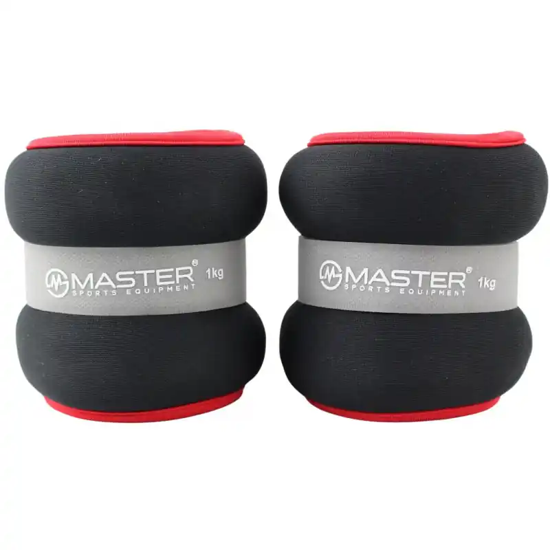 Kondiční zátěž na zápěstí a nohy MASTER 2 x 1 kg - neopren Cenový Hit