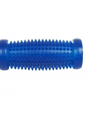 YATE Masážní váleček s bodlinkami 15 cm dutý s otvorem modrý Must-Have