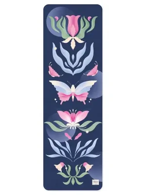 Super Cena Spokey THE BLOOM MAT Semišová jóga podložka, 183 x 61 x 0,4 cm