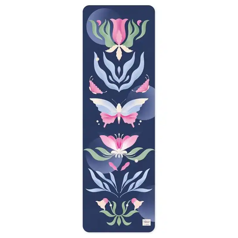Super Cena Spokey THE BLOOM MAT Semišová jóga podložka, 183 x 61 x 0,4 cm
