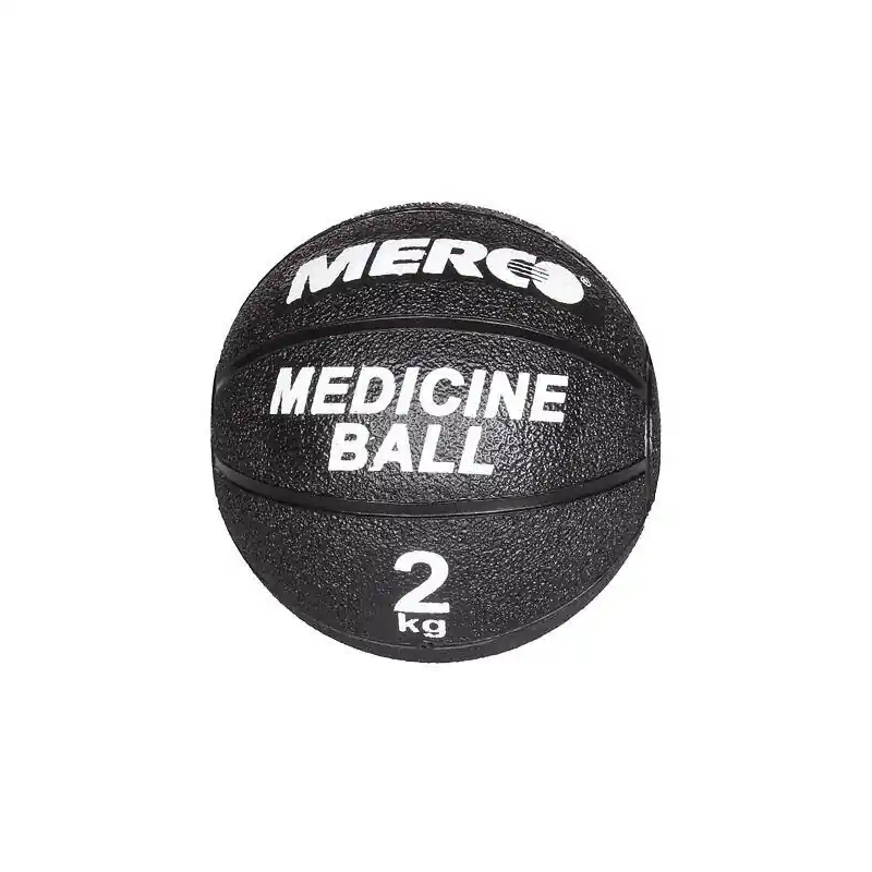 Black gumový medicinální míč hmotnost 2 kg Akce