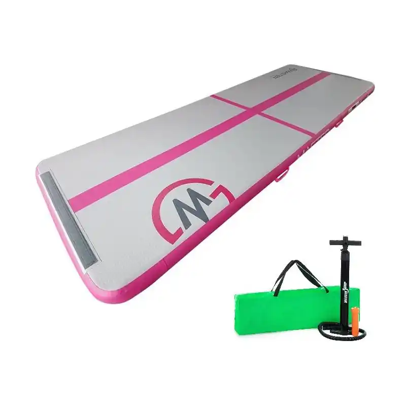 Nejlepší Cena Airtrack MASTER nafukovací žíněnka 300 x 100 x 10 cm - šedá - růžová