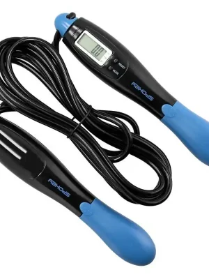 Sezónní Sleva Spokey COUNT ROPE Digitální švihadlo, modré