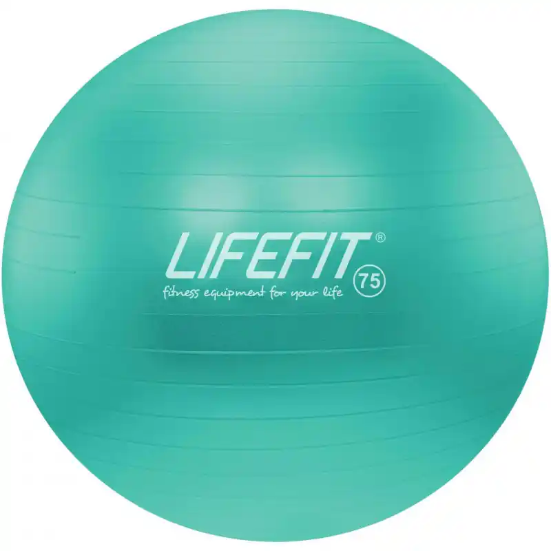 Gymnastický míč LIFEFIT® ANTI-BURST 75 cm, tyrkysový Akční Cena