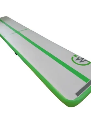 Super Cena Airtrack MASTER nafukovací žíněnka 600 x 100 x 20 cm - šedá - zelená