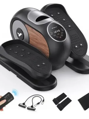 MERACH E32B1 Mini elektrický eliptický trenažér, mini stepper, 12 programů Jen Po Omezenou Doba