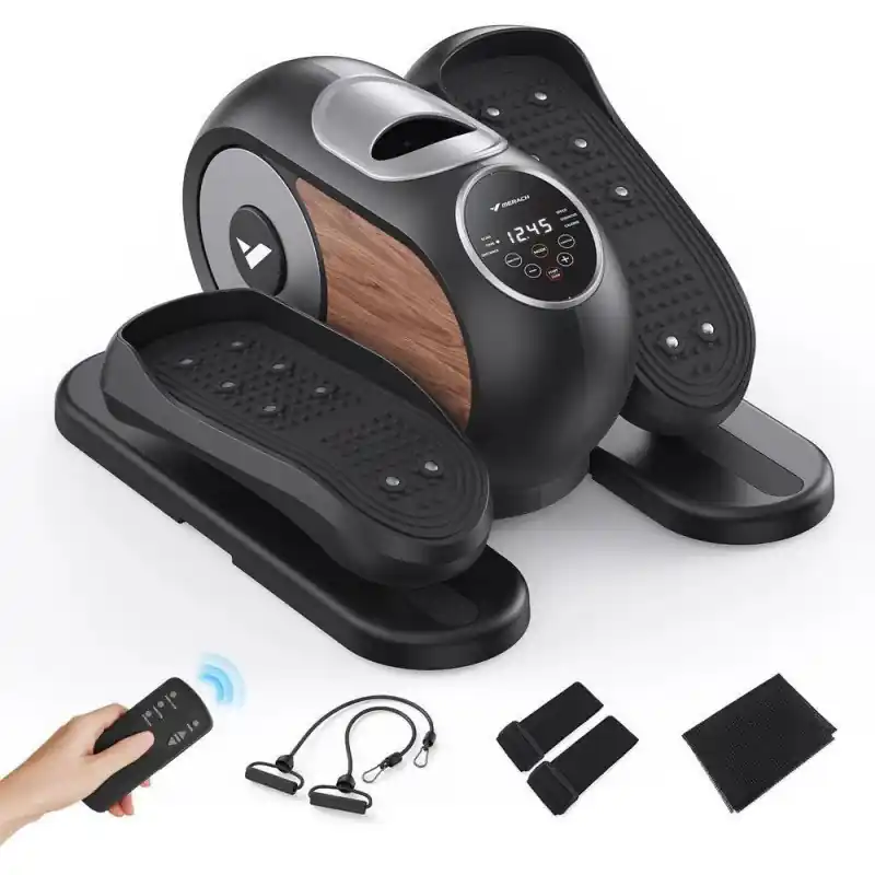 MERACH E32B1 Mini elektrický eliptický trenažér, mini stepper, 12 programů Jen Po Omezenou Doba