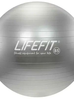 Bezpečná Platba Gymnastický míč LIFEFIT® ANTI-BURST 85 cm, stříbrný