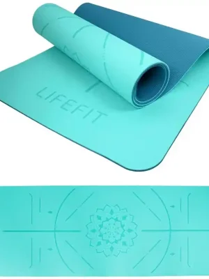 Podložka LIFEFIT® YOGA MAT RELAX DUO, 183x58x0,6cm, tyrkysová Doprava Zdarma