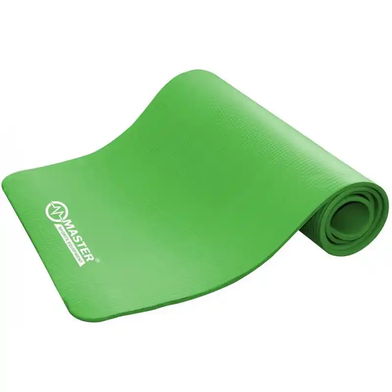 Levný Podložka na cvičení MASTER Yoga NBR 10 mm - 183 x 61 cm - zelená