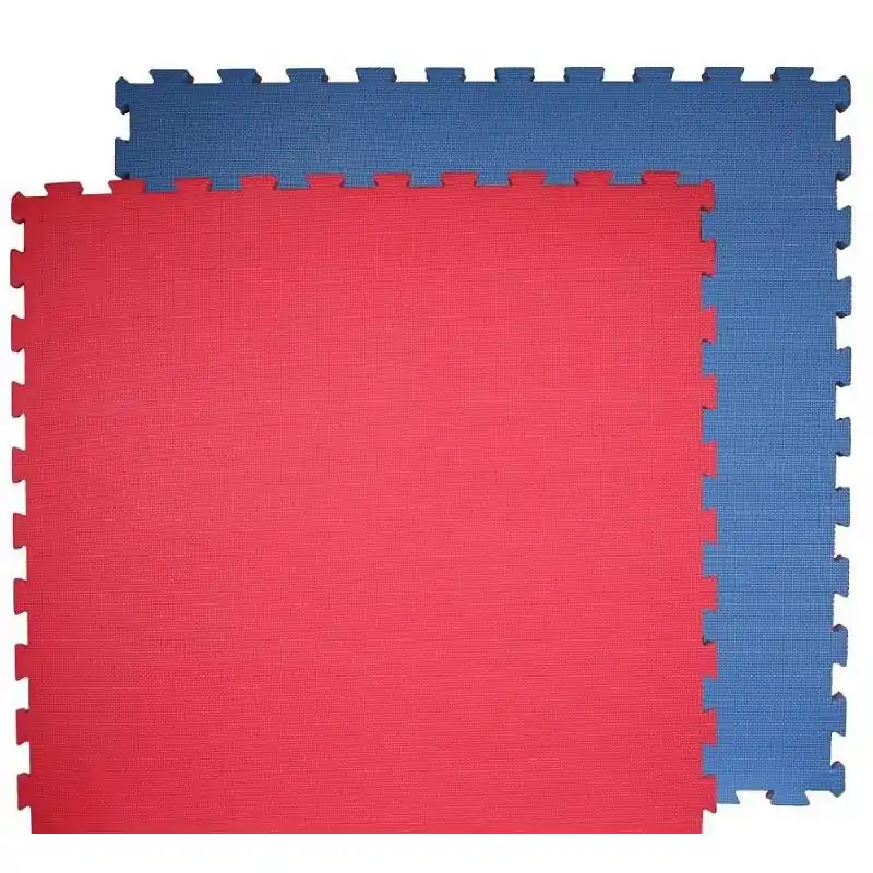 Akční Nabídka Tatami Taekwondo podložka SPARTAN 100 x 100 x 2 cm - modrá-červená