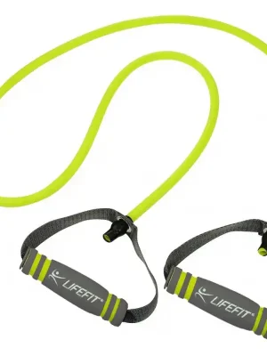 Gumový posilovač LIFEFIT® EXPANDER LONG 1.8 m S2, světle zelený Speciální Cena