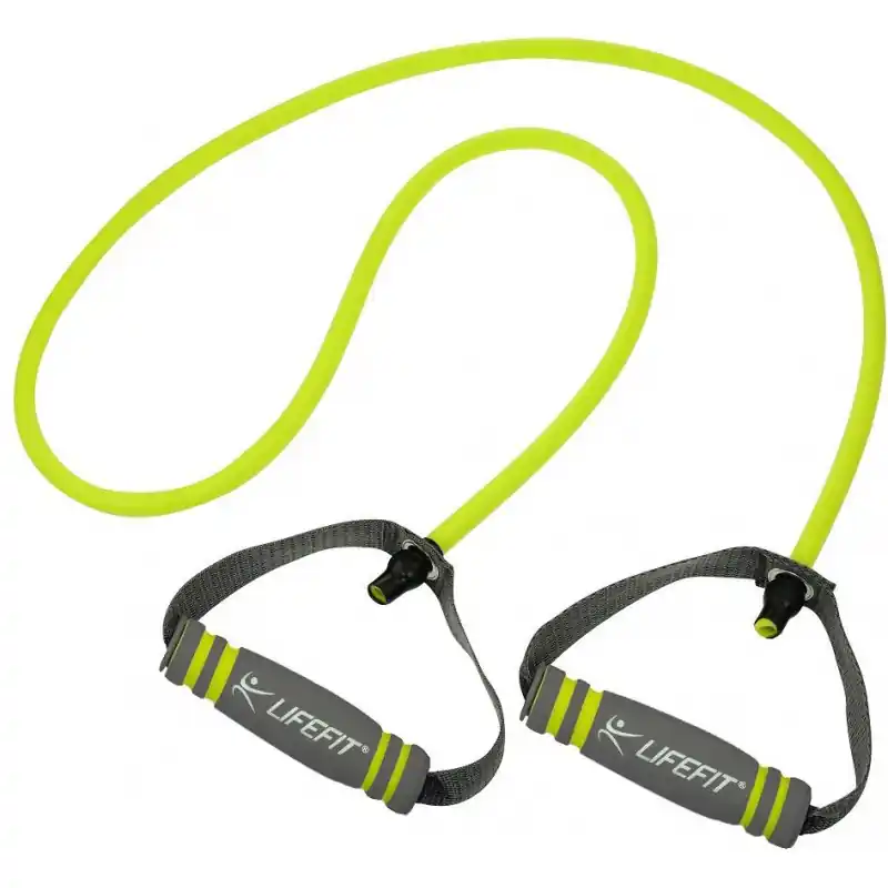 Gumový posilovač LIFEFIT® EXPANDER LONG 1.8 m S2, světle zelený Speciální Cena