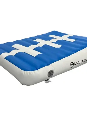 Incline mat MASTER nafukovací klín 120 x 90 x 10-30 cm - modrá - bílá Omezená Nabídka