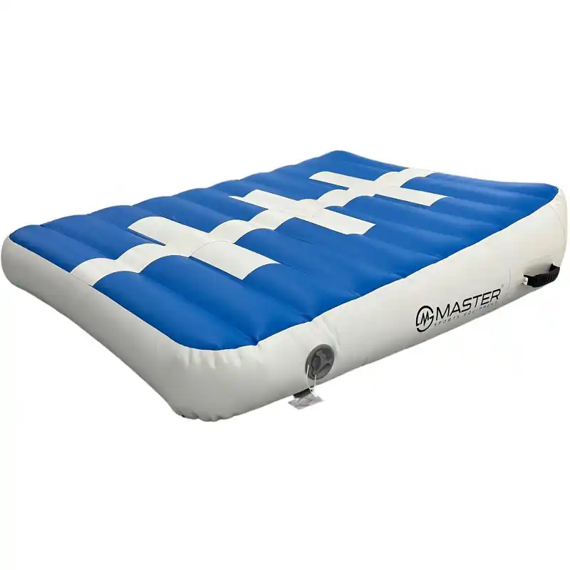 Incline mat MASTER nafukovací klín 120 x 90 x 10-30 cm - modrá - bílá Omezená Nabídka