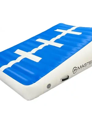 Objednat Nyní Incline mat MASTER nafukovací klín 180 x 120 x 20-65 cm - modrá - bílá