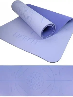 Nejlepší Volba Podložka LIFEFIT® YOGA MAT RELAX DUO, 183x58x0,6cm, modrá