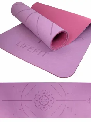 Must-Have Podložka LIFEFIT® YOGA MAT RELAX DUO, 183x58x0,6cm, bordó
