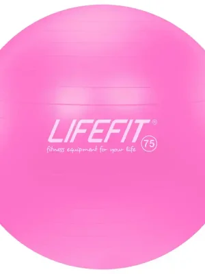 Gymnastický míč LIFEFIT® ANTI-BURST 75 cm, růžový Omezená Nabídka