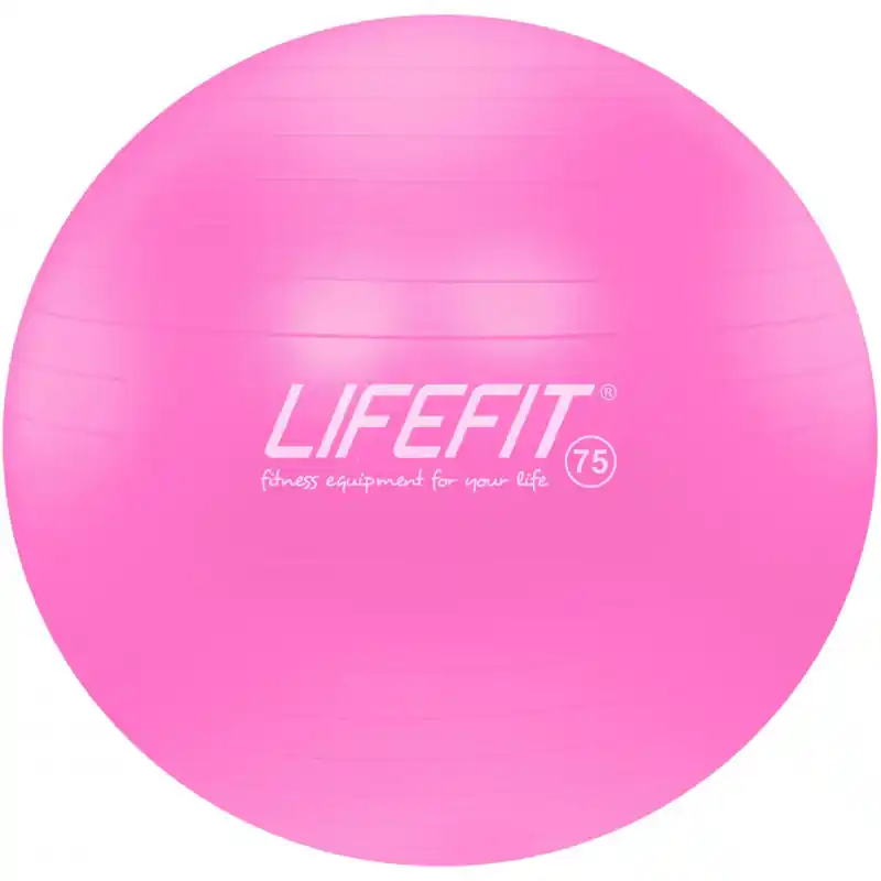 Gymnastický míč LIFEFIT® ANTI-BURST 75 cm, růžový Omezená Nabídka