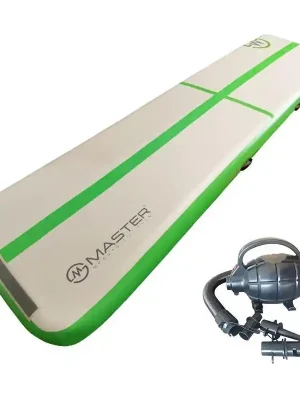 Airtrack MASTER nafukovací žíněnka 400 x 100 x 10 cm - zelená Must-Have