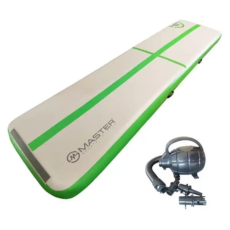 Airtrack MASTER nafukovací žíněnka 400 x 100 x 10 cm - zelená Must-Have