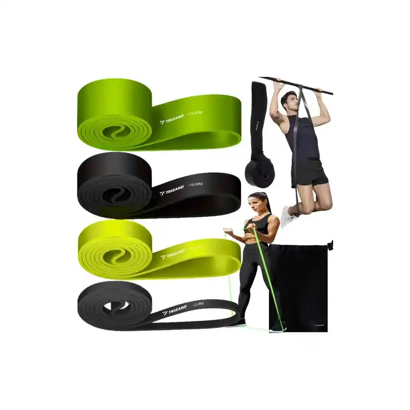 Sada cvičebních fitness gum - 4 ks. Trizand 24305 Levný