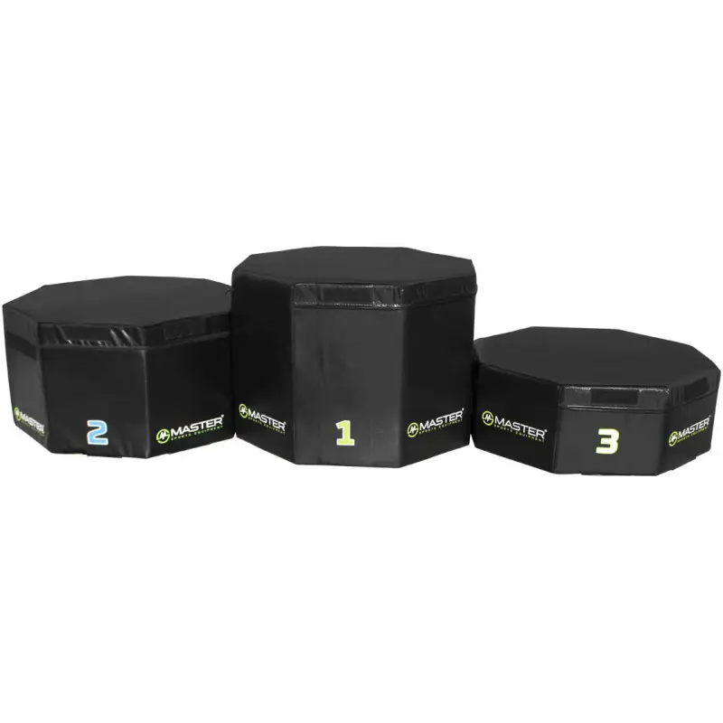 Sleva Stupně vítězů - set tréninkových plyo boxů MASTER 30, 45 a 60 cm