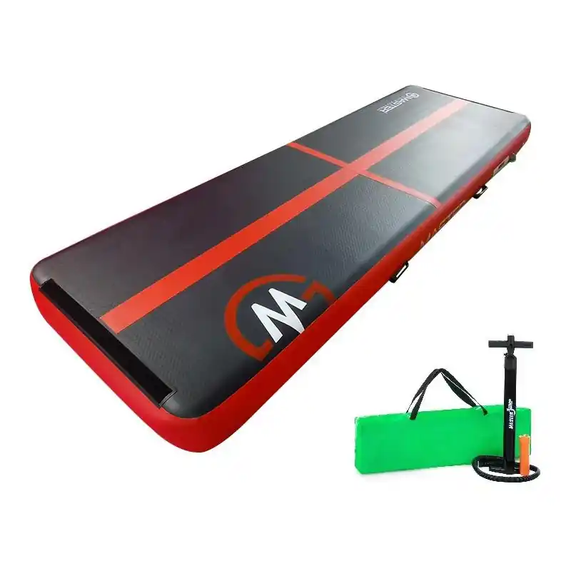 Výprodej Airtrack MASTER nafukovací žíněnka 300 x 100 x 10 cm - černá - červená