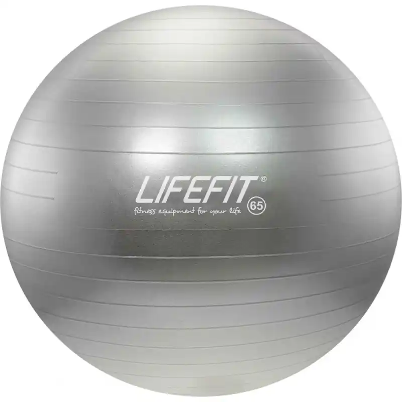 Gymnastický míč LIFEFIT® ANTI-BURST 65 cm, stříbrný Ověřený