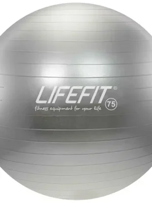Hit Sezóny Gymnastický míč LIFEFIT® ANTI-BURST 75 cm, stříbrný