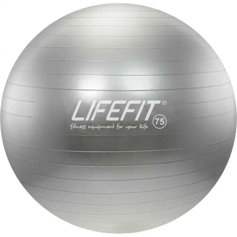 Hit Sezóny Gymnastický míč LIFEFIT® ANTI-BURST 75 cm, stříbrný