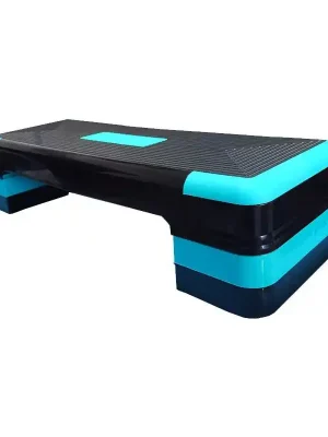 Nakupujte Hned Bedýnka SEDCO AEROBIC STEP 90x34x10-15-20 cm, černá/modrá