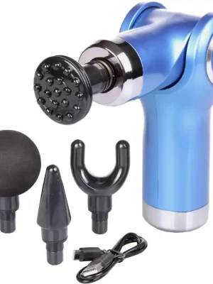 Oblíbený Massage Gun Mini vibrační masážní pistole modrá