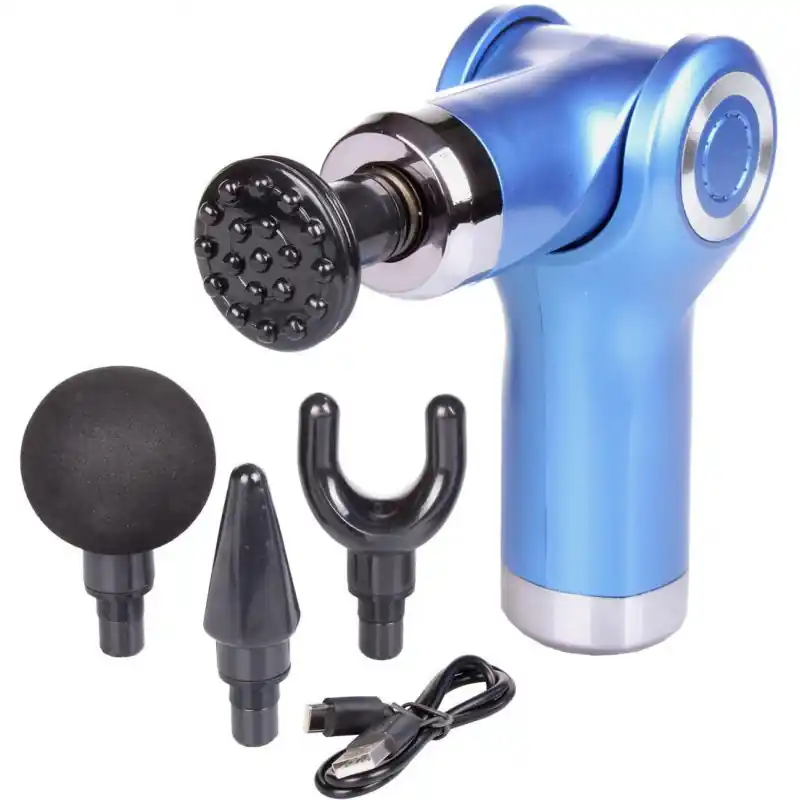 Oblíbený Massage Gun Mini vibrační masážní pistole modrá