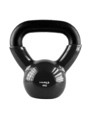 Kettlebell pokrytý vinylem HMS KN 4 kg černý Dokud Zásoby Vydrží