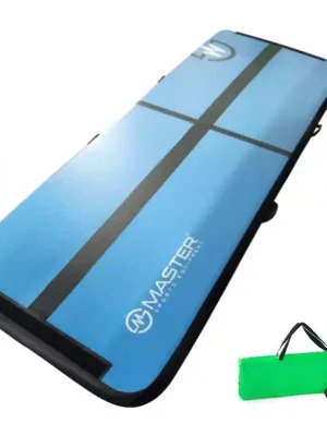 Levný Airtrack MASTER nafukovací žíněnka 300 x 100 x 10 cm - modrá - černá