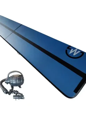 Airtrack MASTER nafukovací žíněnka 600 x 100 x 10 cm - modrá - černá Nejlepší Cena