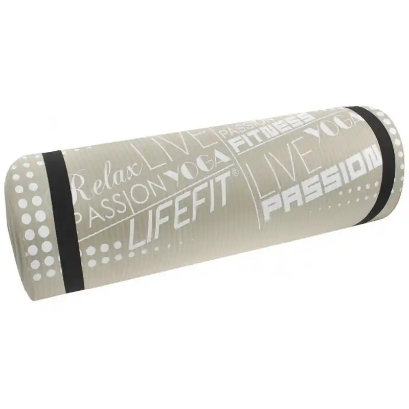 Novinka Podložka LIFEFIT® YOGA MAT EXKLUZIV , 100x60x1cm, světle šedá