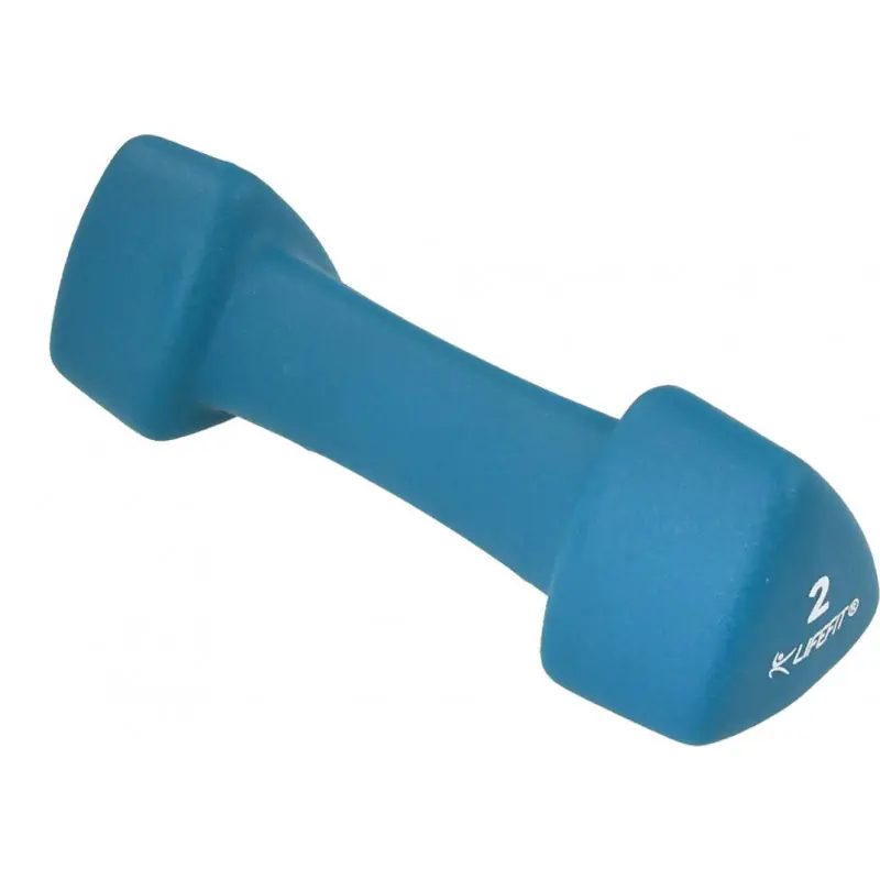 Doprava Zdarma Neoprenová činka LIFEFIT® TRIANGLE 1 x 2,0 kg, modrá