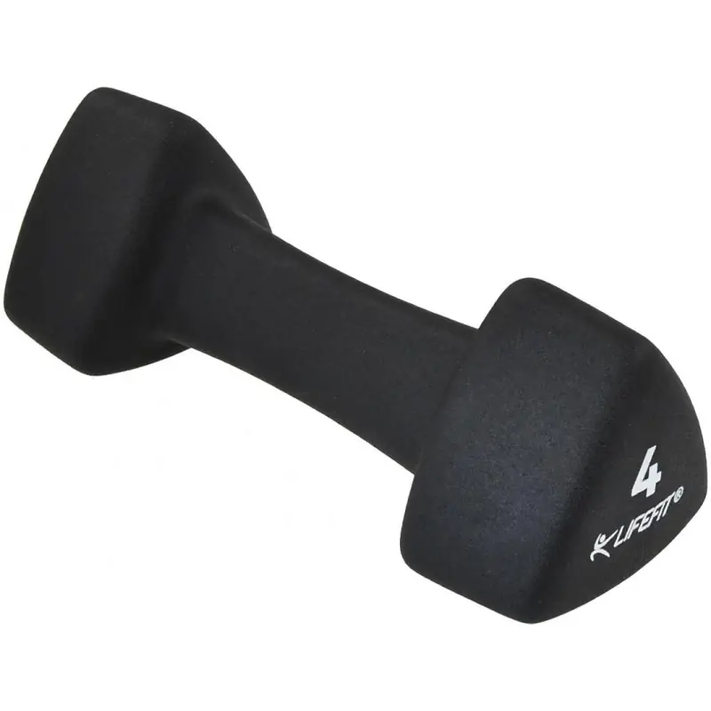 Neoprenová činka LIFEFIT® TRIANGLE 1 x 4,0 kg, černá Omezená Nabídka