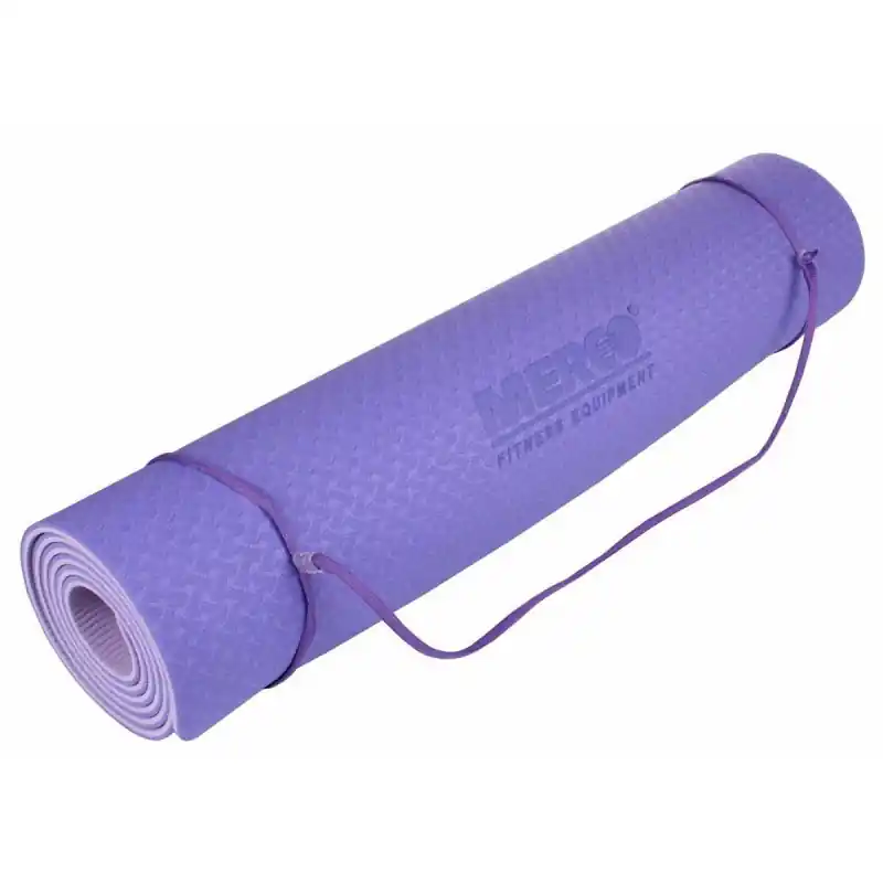 Yoga TPE 6 Double Mat podložka na cvičení fialová-fialová Přímo Od Výrobce