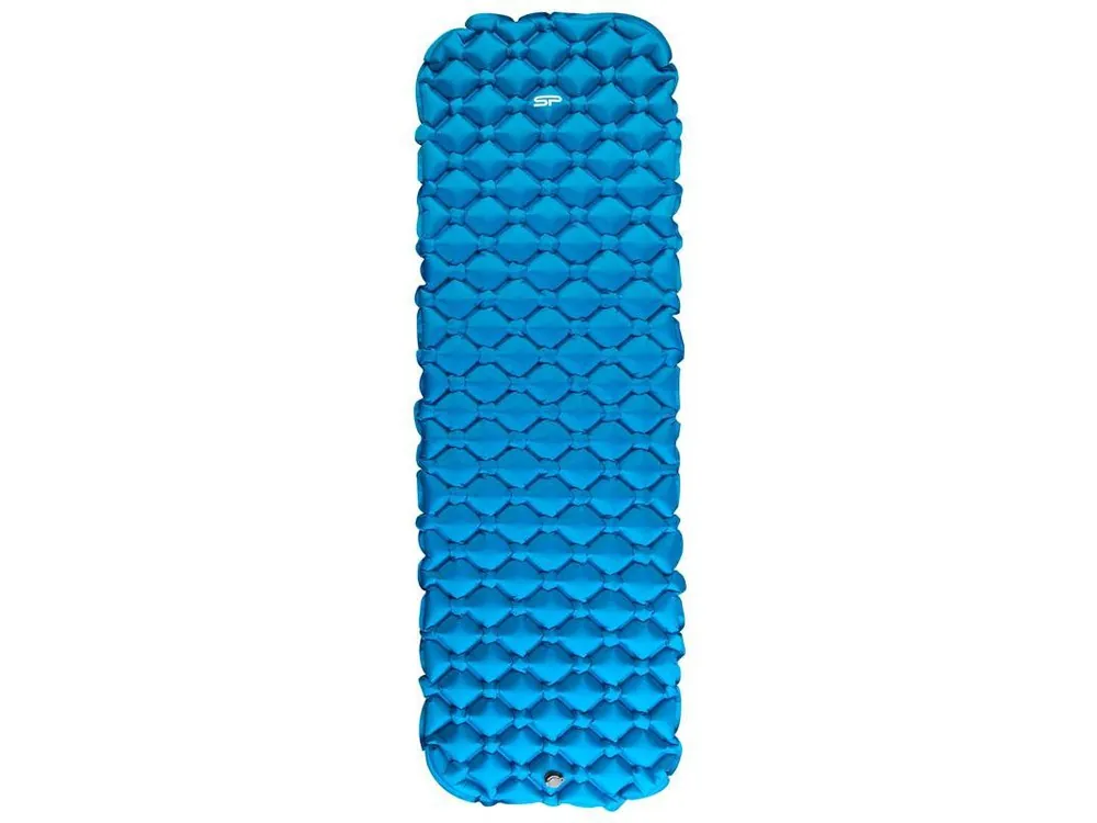 Poslední Šance Spokey AIR BED Nafukovací matrace s vakem, 190 x 56 x 5 cm, R-Value 2.5, modrá