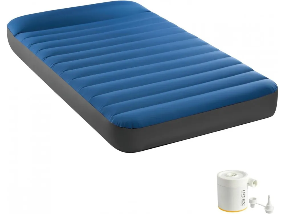 Nafukovací kempingová matrace INTEX 64011 CAMPING MATTRESS TWIN, modrá Hit Sezóny