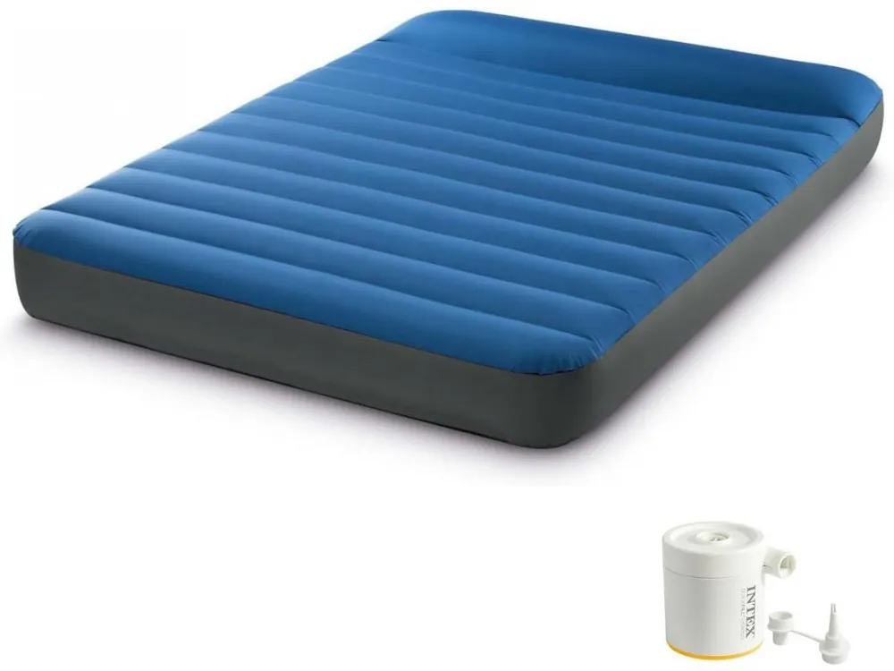 Novinka Nafukovací kempingová matrace INTEX 64012 CAMPING MATTRESS FULL, modrá