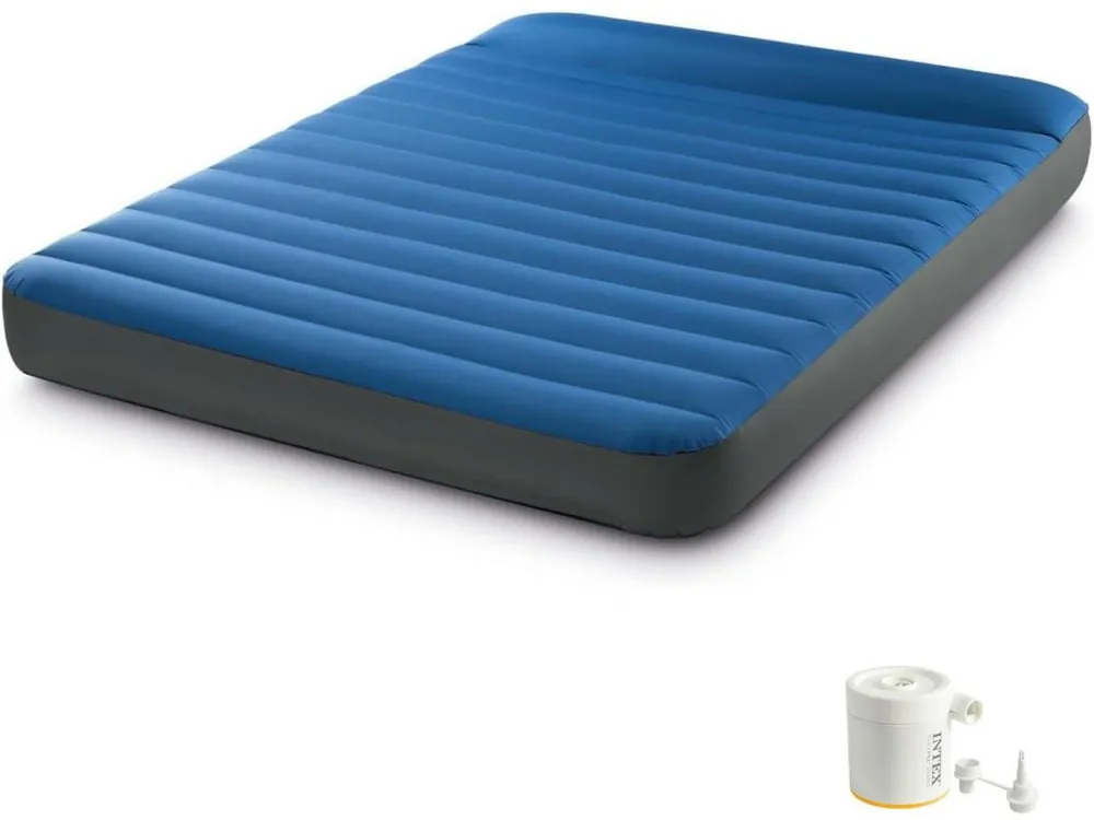 Nafukovací kempingová matrace INTEX 64013 CAMPING MATTRESS QUEEN, modrá Sezónní Sleva
