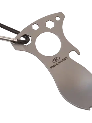 Nízká Cena HIGHLANDER Foon 5 in 1 Tool  Multifunkční lžíce (lžíce,otvírák,klíč 10,8,6 mm)