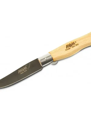 Finální Výprodej MAM Douro 2109 Black Titanium Zavírací nůž s pojistkou - buk, 9 cm